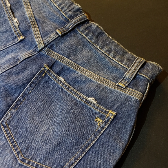 Madewell Rigid Distressed Denim Mini Skirt. 24 - Picture 9 of 16